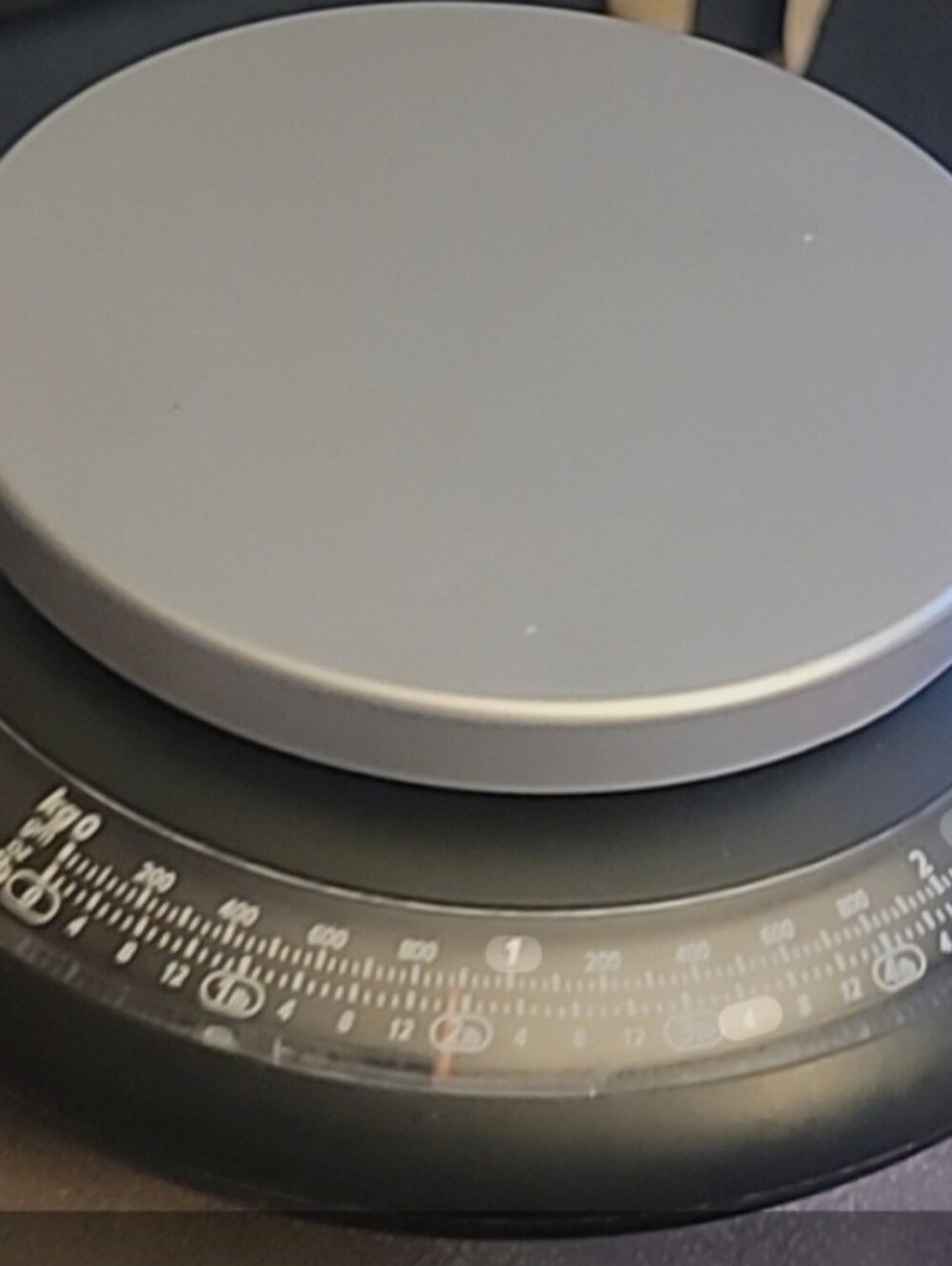 Ekco Grey Round Kitchen Scale - Modern Compact Design